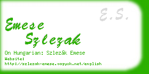 emese szlezak business card